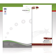 Corporate and creative letterhead design service from our creative team of essex designers.
